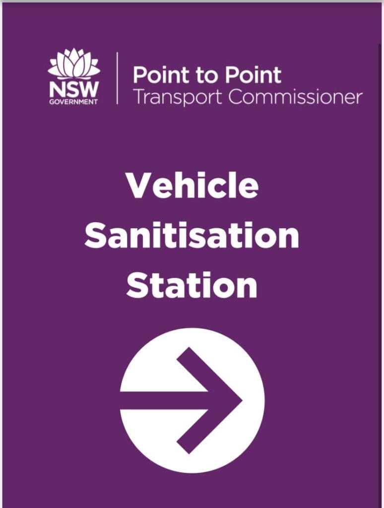 nsw vehicle sanitisation station