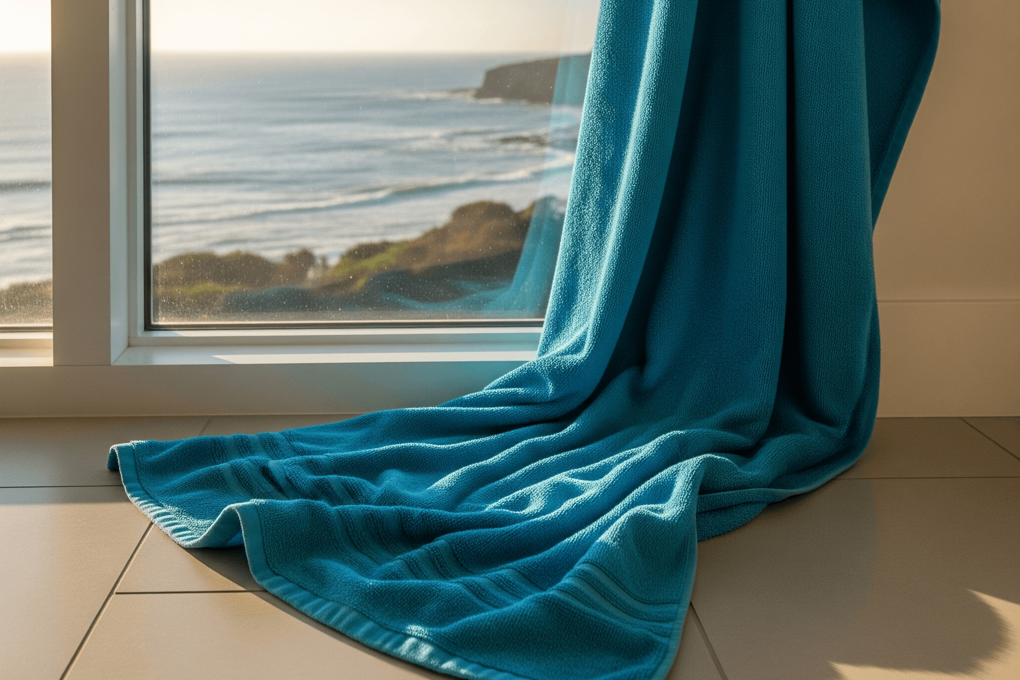 towel on the floor